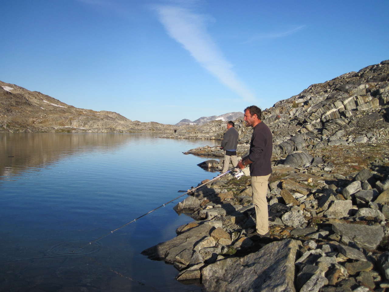 Groenland - pêche en lac