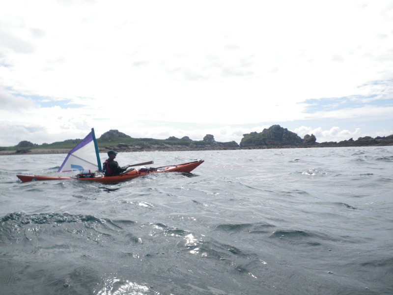 kayak à voile - Christian, juin 2012 kayak à voile - Christian